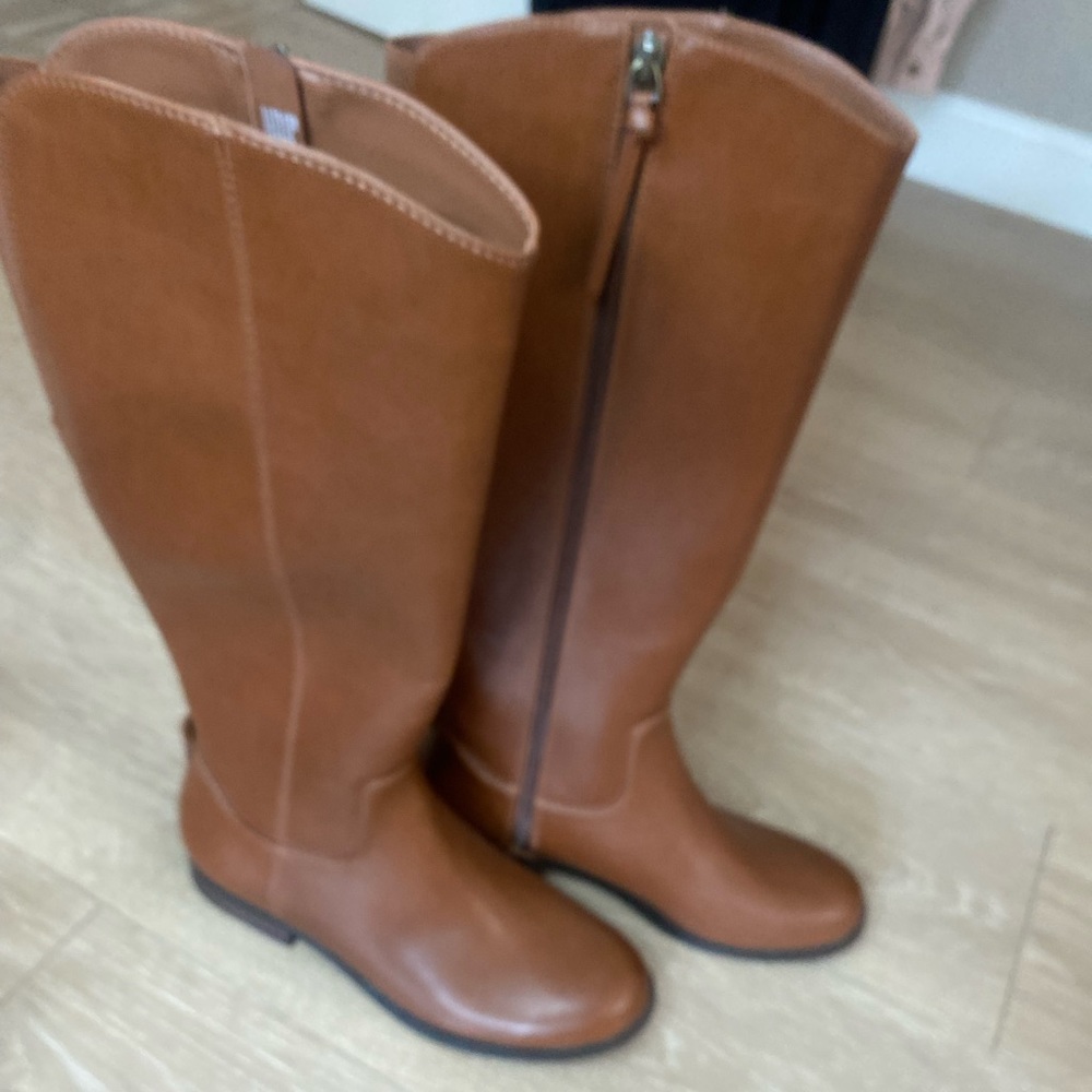 NWOT Xhilaration Faux Leather Knee High Boots